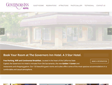 Tablet Screenshot of governorsinnhotel.com